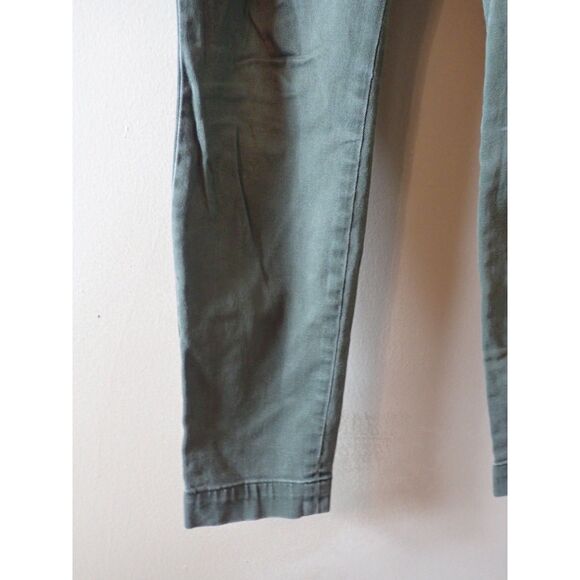J Crew Dannie Size 4 Zipper In Back Army Green Skinny Legging Jegging Jean - Picture 3 of 12